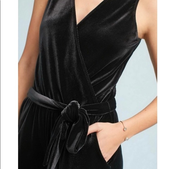 Drew velvet jumpsuit small NWOT anthropologie - Picture 2 of 6